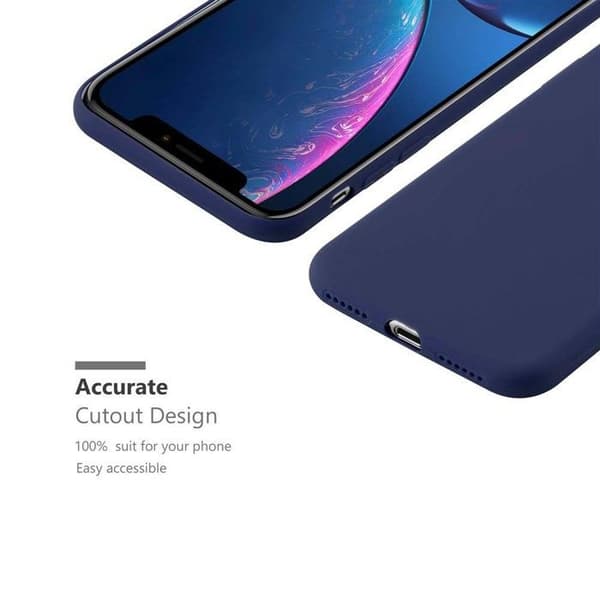 iPhone XR-fodral CANDY MÖRKBLOMMA Stötsäker Silikon Blå