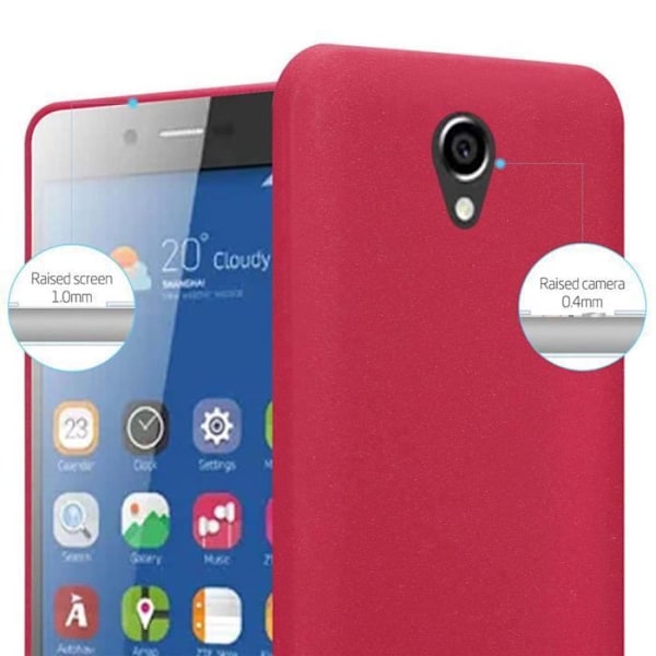 Coque - CADORABO - ZTE Blade L7 - FROST RÖD - Skydd som är mjukt - Extremt tunn FROST RÖD