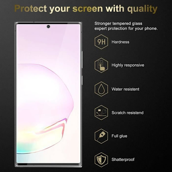 3x skärm i härdat glas för Samsung Galaxy NOTE 20 PLUS Skyddsfilm i HÖGT TRANSPARENT härdat härdat glas Transparent