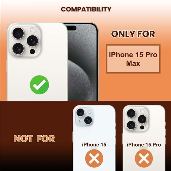 Härdat glas för iPhone 15 PRO MAX Skärmskydd Vit