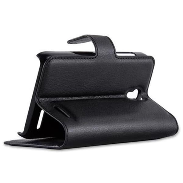 Fodral för Alcatel OneTouch POP S3 i JET BLACK Svart