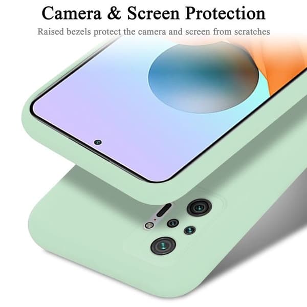 Skyddande skal för Xiaomi RedMi NOTE 10 PRO Stötabsorberande i LIQUID LIGHT GREEN Grön