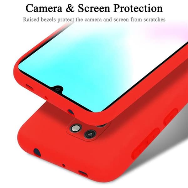 Skyddande stötsäker skal för Huawei MATE 20 i LIQUID RED Röd