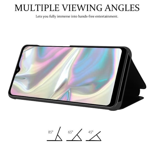 Coque - CADORABO - Samsung Galaxy A70e - Clear View - Skydd 360 grader - Svart Svart