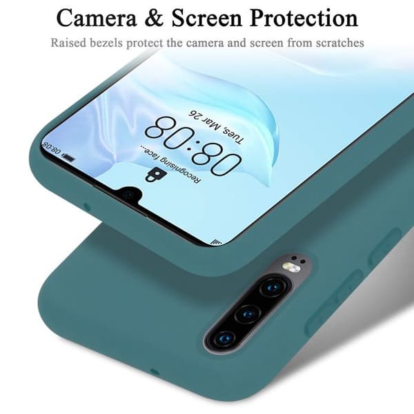 Skyddande stötsäker skal för Huawei P30 i LIQUID GREEN Grön