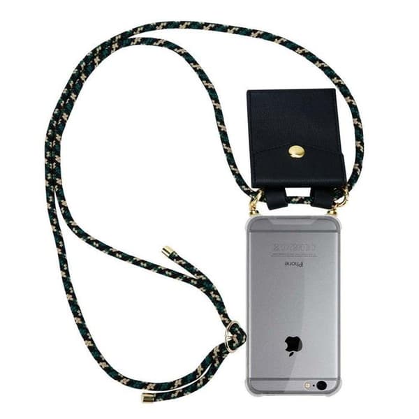 Mobilskal för iPhone 6 PLUS / 6S PLUS med kamouflagekedja och justerbar snodd