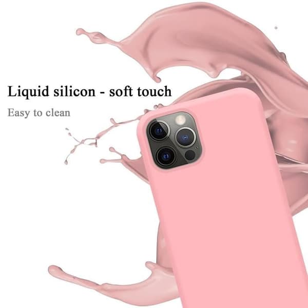Skal för iPhone 13 PRO MAX Stötabsorberande i LIQUID PINK Ros
