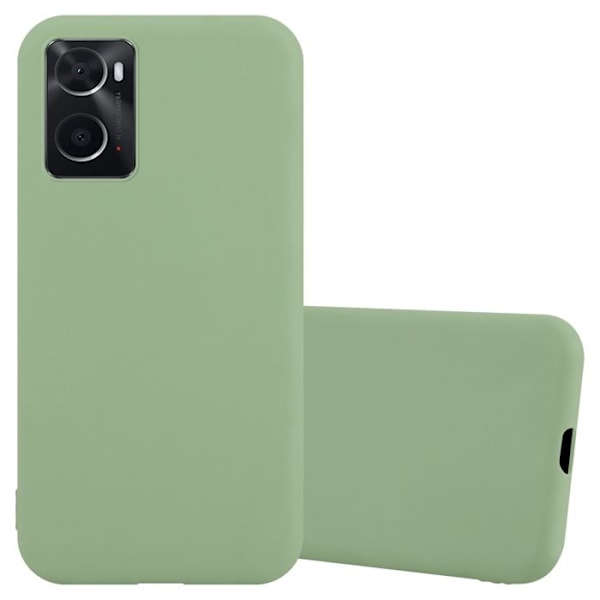 Skyddsfodral för Oppo A36 / A76 / A96 4G / K10 4G / Realme 9i Etui i PASTELLGRÖN CANDY Hölje Fodral Skydd Silikon TPU Fodral Grön