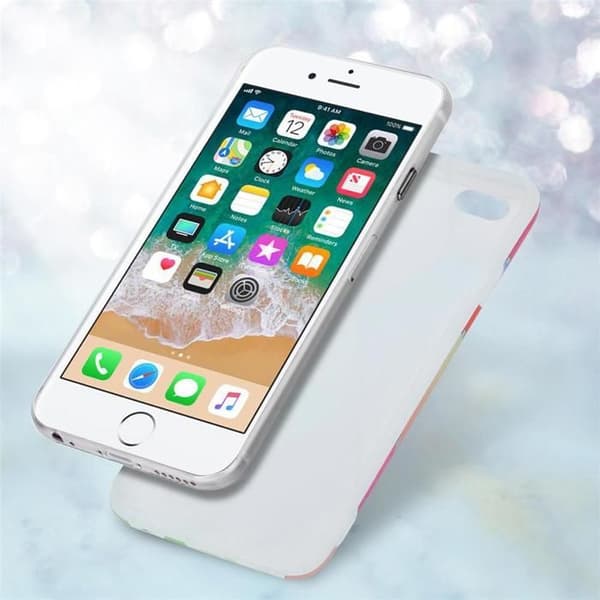 iPhone 6 / 6S skal i Regnbågs Marmor No. 11 Skyddsetui Ros