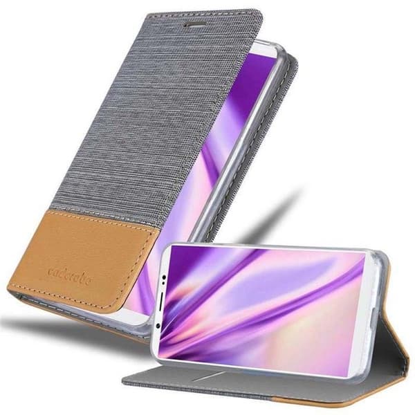 Skyddsfodral för Vivo V7 PLUS i LJUST GRÅ BRUN Stötskyddande Etui Grå