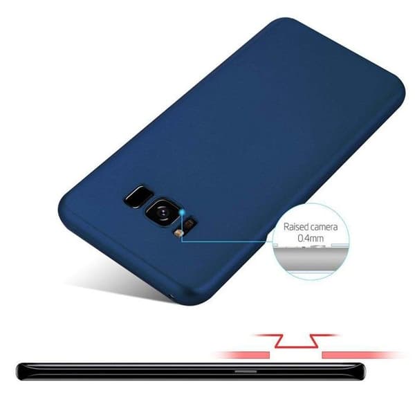 Hårdskal för Samsung Galaxy S8 PLUS i METALLIC BLÅ Skyddande metalldesign stötabsorberande Blå