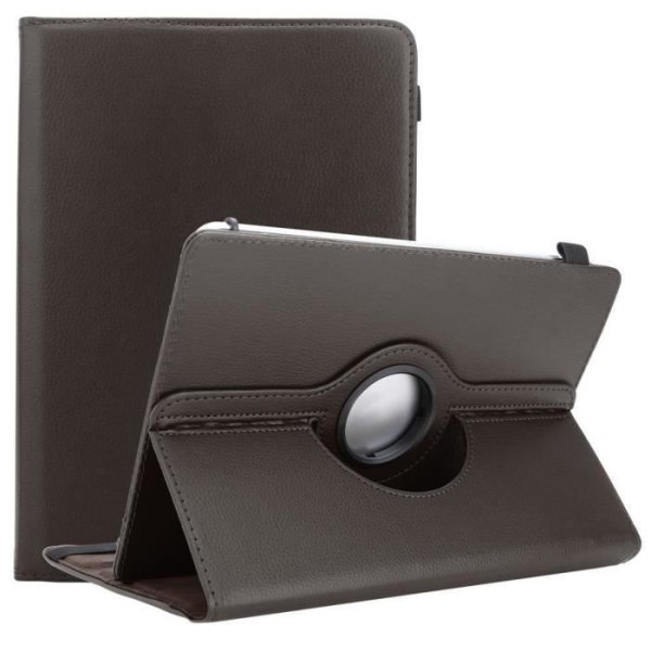 Cadorabo Tablet Case för Odys Xelio PRO i brunt 360 graders skyddsfodral Stativ i konstläder