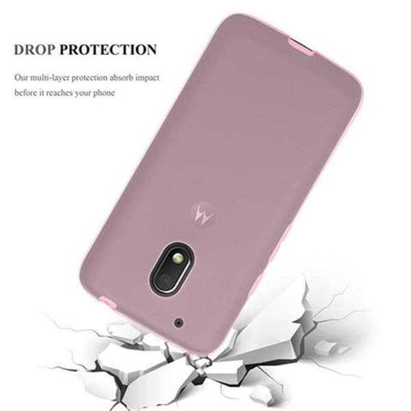 Transparent stötsäker silikonfodral för Motorola MOTO G4 PLAY Ros