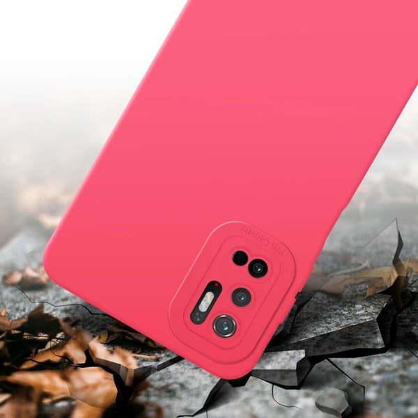 Skyddsfodral för Xiaomi RedMi NOTE 10 5G / POCO M3 PRO 5G i FLUID RÖD Stötsäker Skyddsfodral Röd