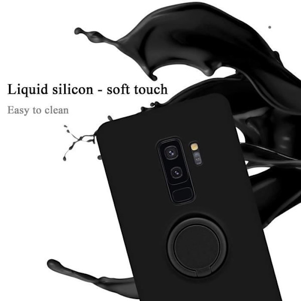 Coque - CADORABO - Samsung Galaxy S9 PLUS - Skydd i TPU-silikon - Tunn och lätt design - Svart Svart