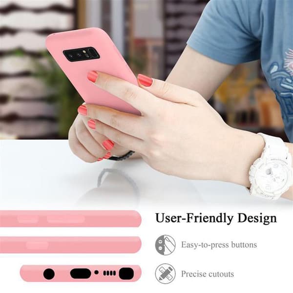 Skyddsskal för Samsung Galaxy NOTE 8 Stötabsorberande i LIQUID PINK Ros