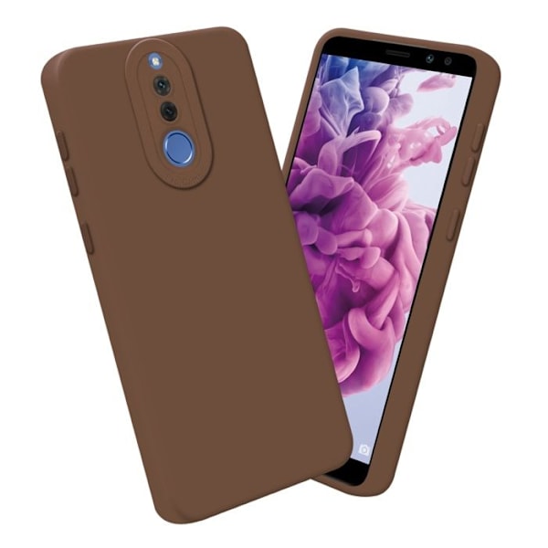 Coque för Huawei MATE 10 LITE i FLUID BRUN Fodral Etui Case Cover i flexibelt TPU-silikon Skydd kastanj