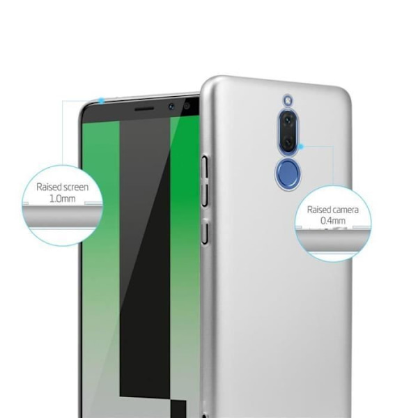 Coque - CADORABO - Huawei MATE 10 LITE - Hårdskydd - Matt Metalliskt Design - Stötabsorberande Grå