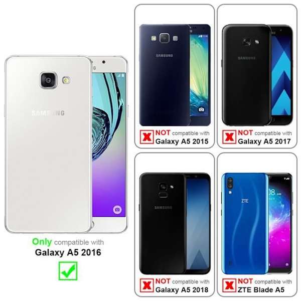 Coque - CADORABO - Samsung Galaxy A5 2016 - Brun - Antiglidande skydd - Slim Brun