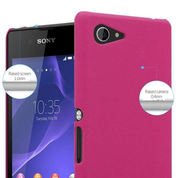 Coque - CADORABO - Sony Xperia E3 - Hård Skydd - Matt Design - Färg Rosa Rosa