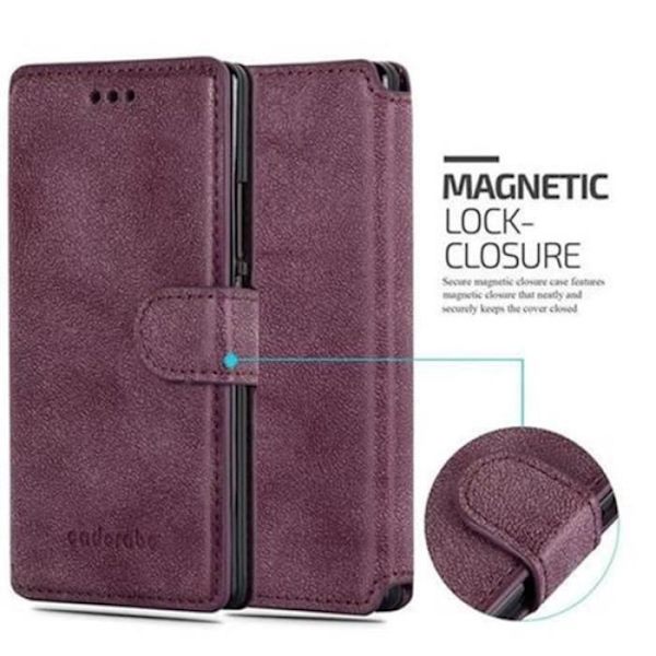 Cadorabo Retro Look Fodral Fodral för > Huawei ASCEND P7 < Used-Look Fodral Fodral Bumper Wallet (med horisontellt stativ retro