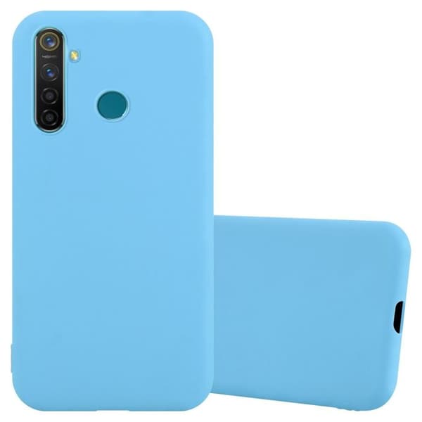 Skyddsfodral för Realme 5 PRO / Realme Q CANDY BLÅ Stötsäker Silikon Blå