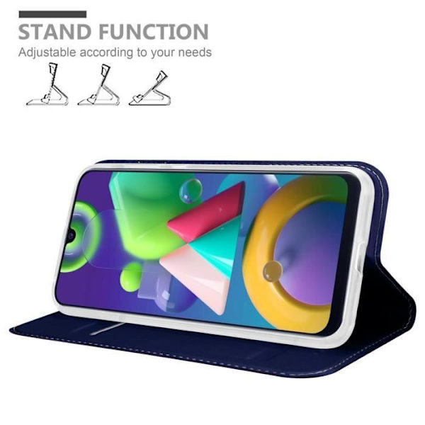 Fodral till Samsung Galaxy M31 Fodral i KLASSIG MÖRKBLÅT Fodral Skydd Magnetisk stängning Plånbok MÖRKBLÅ
