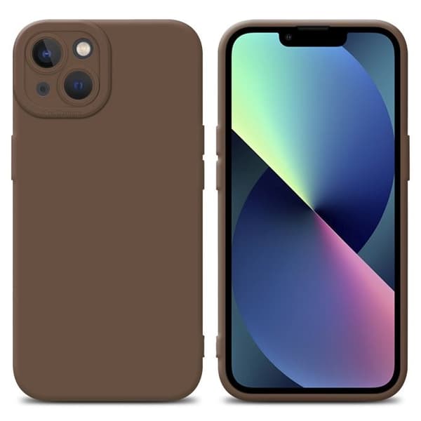 Skyddsfodral för iPhone 14 PLUS i FLUID BRUN Stötsäker brun