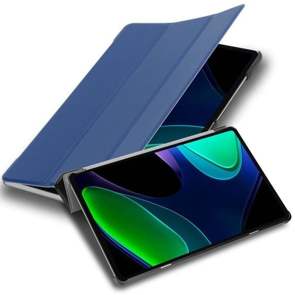 Fodral för Xiaomi Pad 6 Pro Etui i MÖRKBLAU JERSEY Skydd Hölje Stötsäker Blå
