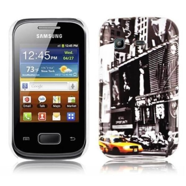 Cadorabo - Hard Case &gt; Samsung Galaxy POCKET &lt; – Fodral Cover Bumper Design: NEW YORK CAB