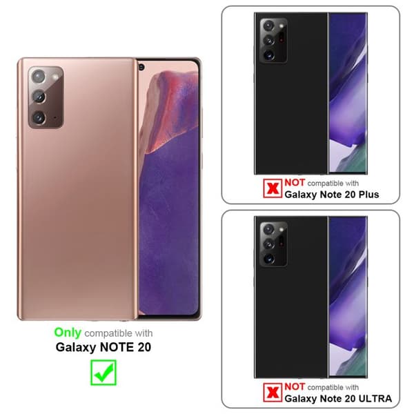 Skyddsfodral för Samsung Galaxy NOTE 20 CANDY MÖRKBLEU Stötabsorberande Silikon Blå