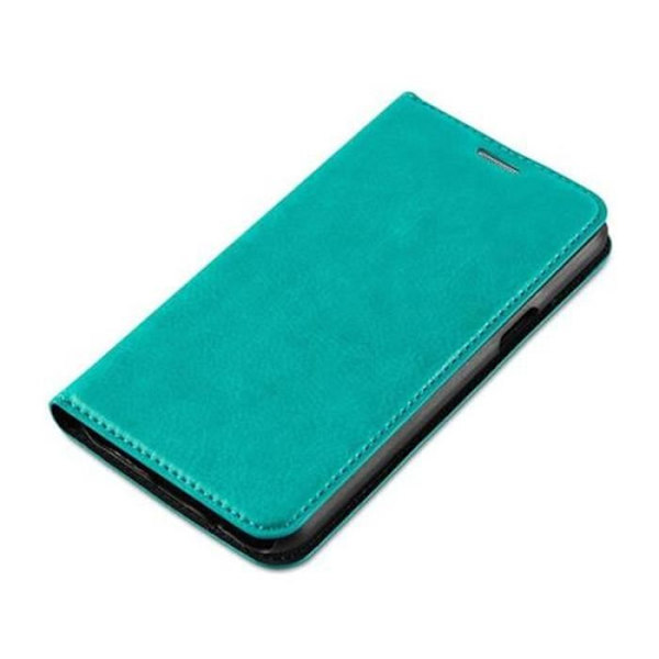 Cadorabo Fodral Samsung Galaxy J5 2015 TURKOS Osynlig magnetisk STÄNGNING Fodral Fodral stöder kortplats för stativ