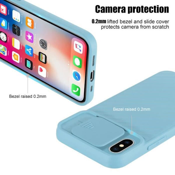 Coque - CADORABO - iPhone XR - Matt Turkos - Silikon TPU - Skydd för Kameran Turkos