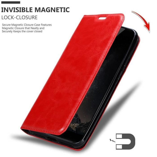 Cadorabo Fodral till ZTE Nubia Z11 MAX i APPLE RÖD