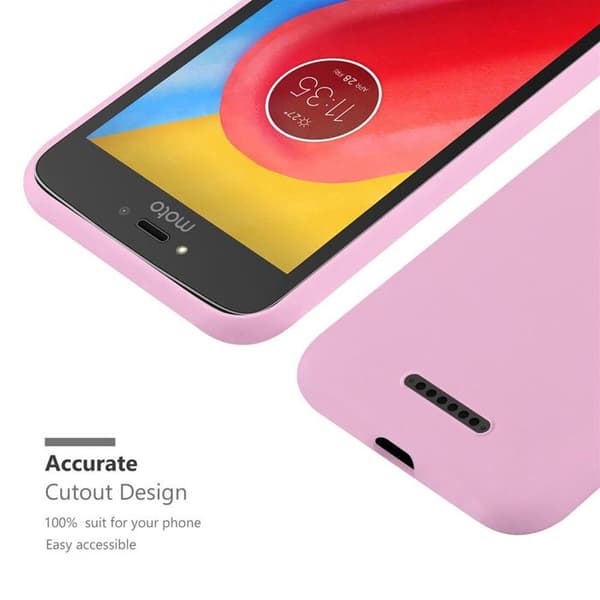 Skyddsskal för Motorola MOTO C CANDY ROSE VIF Stötsäker Silikon Ros