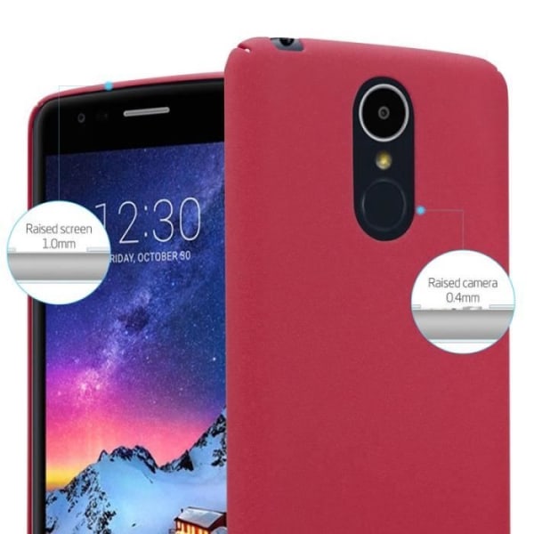 Coque - CADORABO - LG K8 2017 - Hård skydd - Matt design - Röd färg Röd