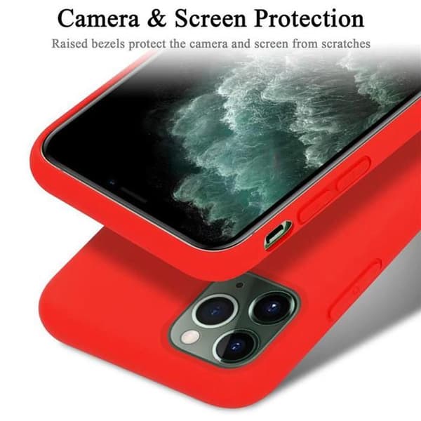 Skal för iPhone 11 PRO MAX Stötabsorberande i LIQUID RED Röd