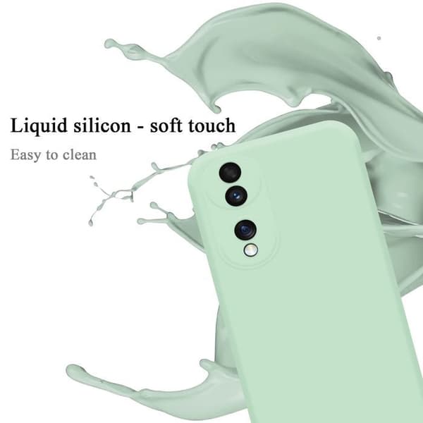 Skyddande stötsäker skal för Honor 70 i LIQUID LIGHT GREEN Grön