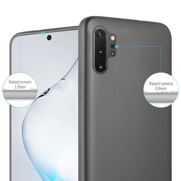 Skyddsfodral för Samsung Galaxy NOTE 10 PLUS Skyddsfodral i METALLISKT GRÅ Matt Design Grå