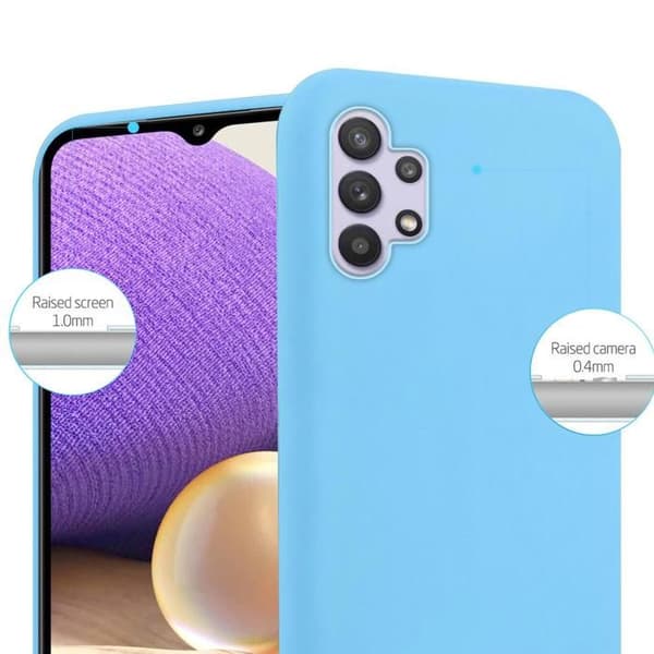 Skyddsfodral för Samsung Galaxy A32 5G CANDY BLÅ Stötsäker Silikon Blå