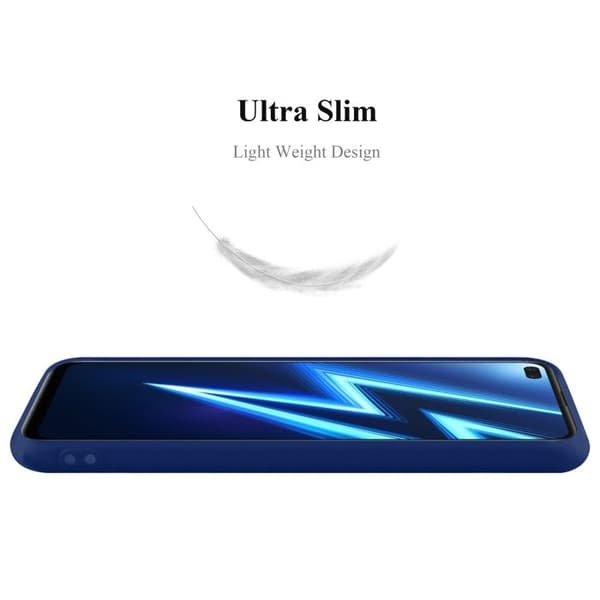 Skyddsfodral för Realme 6 PRO CANDY MÖRKBLAU Stötsäker Silikon Blå