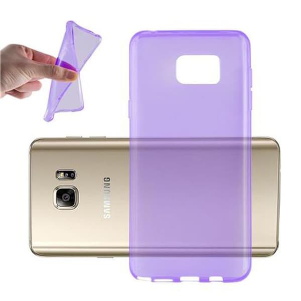 Transparent stötsäker silikonfodral för Samsung Galaxy NOTE 5 Violett