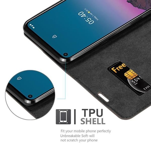 Fodral till Nokia 5.4 Fodral i KAFFEBRUN Fodral Skyddsplånbok KAFFEBRUNT