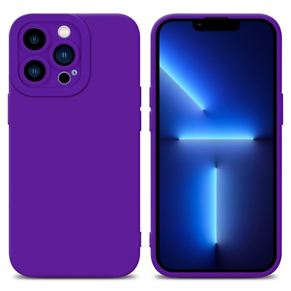 Fodral till Apple iPhone 13 PRO MAX i FLUID DARK LILA Fodral Fodral i flexibelt TPU silikonskydd Lila