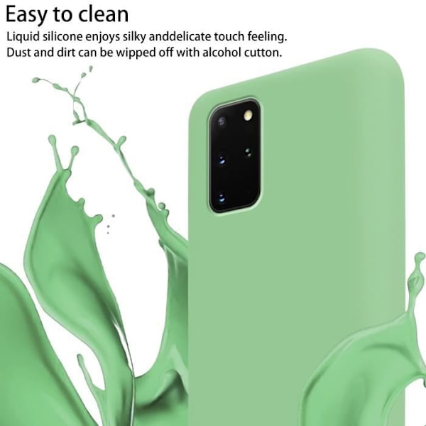 Halsbandsfodral till Samsung Galaxy S20 PLUS Fodral i LIQUID LJUSGRÖN Fodral Modehalsband Moderiktigt fodral Fodral Silikon Justerbar
