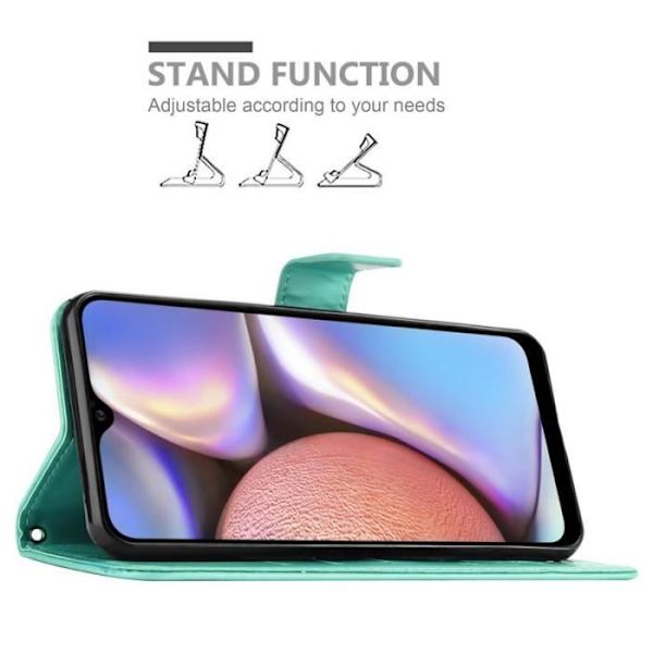 Cadorabo Fodral för Samsung Galaxy A10S i grönt - blommönster