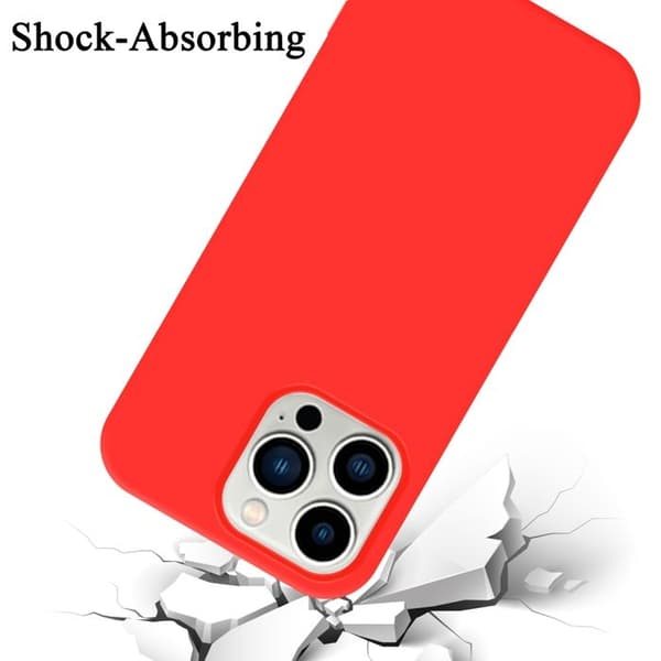 Skal för iPhone 14 PRO Stötabsorberande i LIQUID RED Röd