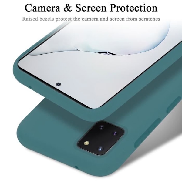 Cadorabo Fodral för Samsung Galaxy A81 / NOTE 10 LITE / M60s i LIQUID LIGHT GREEN Cover Protection Flexibelt TPU silikonskydd LJUSGRÖN VÄTSKA