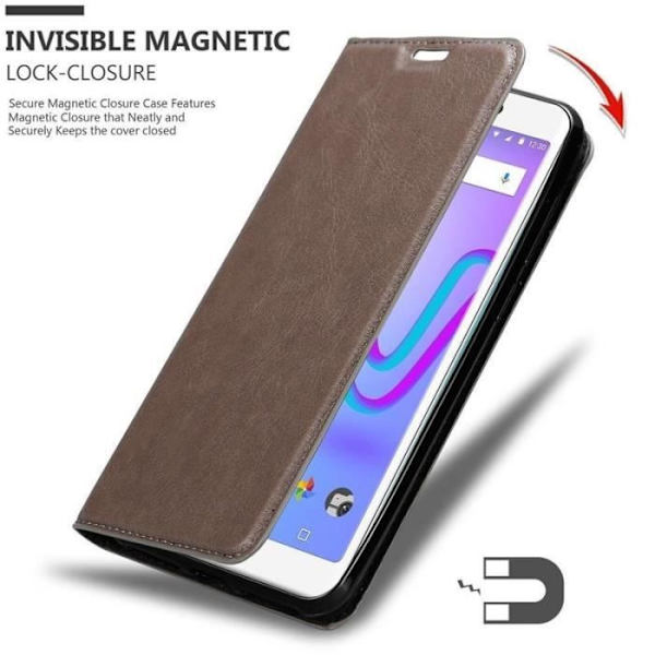 Cadorabo Fodral till WIKO JERRY 3 i KAFFEBRUNT