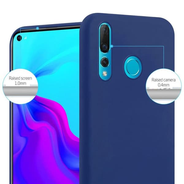 Skyddsfodral för Huawei NOVA 4 CANDY MÖRKBLEU Stötabsorberande Silikon Blå